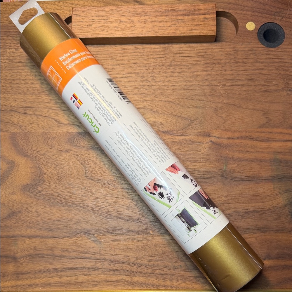 Cricut Window Cling Gold Adhesive NEW